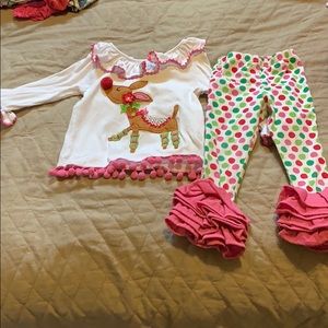 MudPie Christmas set 2T